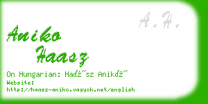 aniko haasz business card